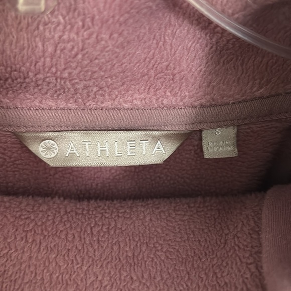 Athleta Pink Fleece Jacket - Picture 3 of 8
